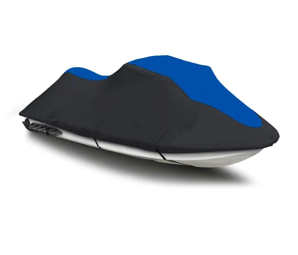 Ultimate BLACK / BLUE HEAVY-DUTY, 600 DENIER Compatible for Arctic Cat Tiger Shark TS 640 TS 770 1998 1999 Jet SKi Cover 1 - 2 Seater 2 Seater 111