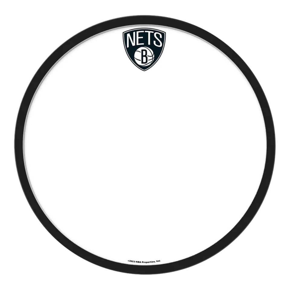 Value Brooklyn Nets 17.5 Modern Disc Dry Erase Wall Sign