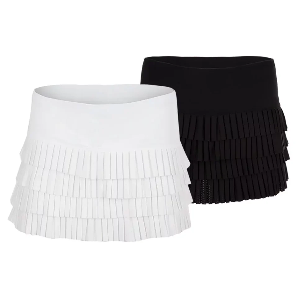 Premium Lucky In Love Women`s Mon Amie Tennis Skort ( X-Large Black )