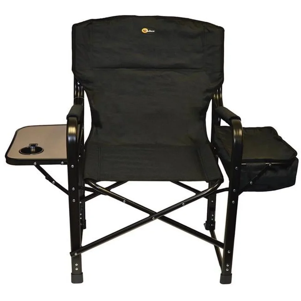 Outdoor Faulkner El Capitan Director Chair with Cooler Bag - Black