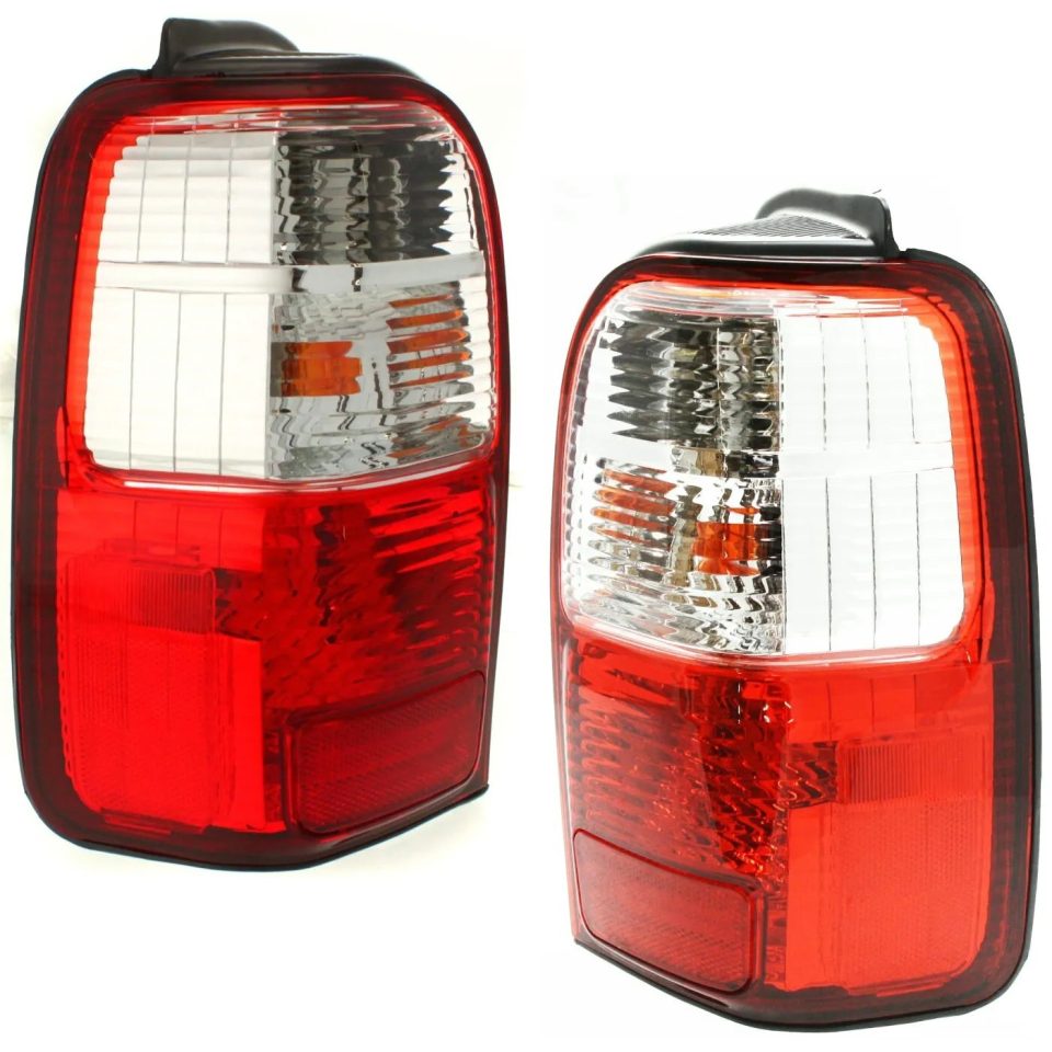 Storage Easy-Clean Set of 2 Tail Light For 2001-2002 Toyota 4Runner LH & RH w/ Bulb(s)