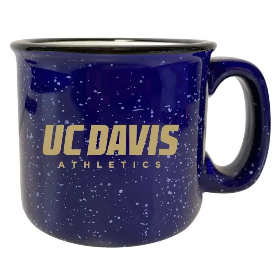 Lightweight UC Davis Aggies Speckled Ceramic Camper Coffee Mug (Choose Your Color).