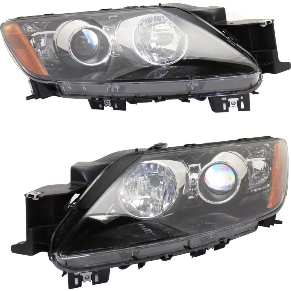 Bamboo Headlight Set For 2010-2011 Mazda CX-7 GT Sport GS Touring GX Left and Right HID
