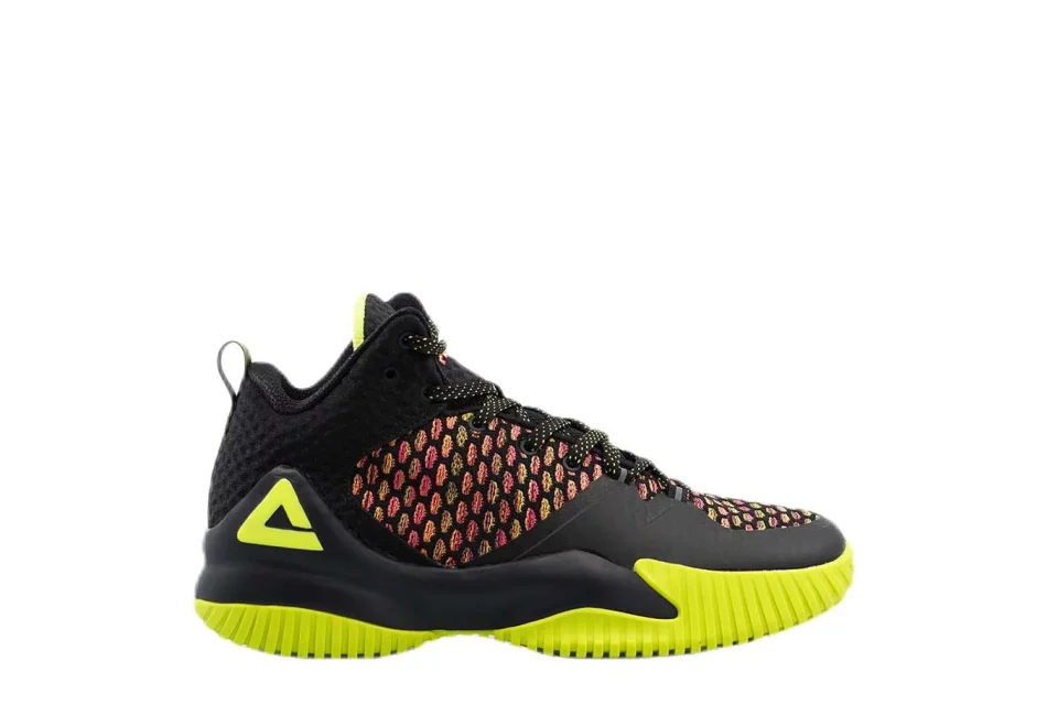 Storage [DA073421] Mens Peak Street Ball Master LW Black Neon Yellow Basketball Sneakers - 7