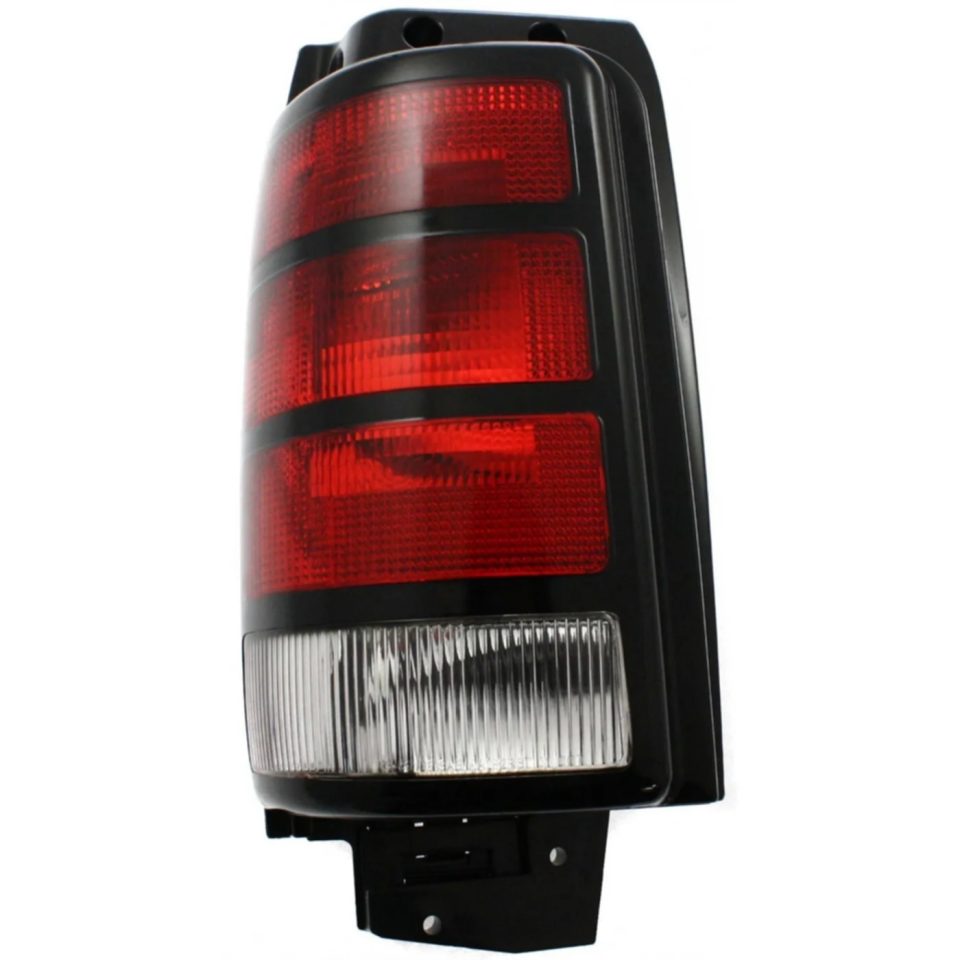 Pure Glass Halogen Tail Light For 1991-1995 Dodge Caravan Left Clear & Red Lens