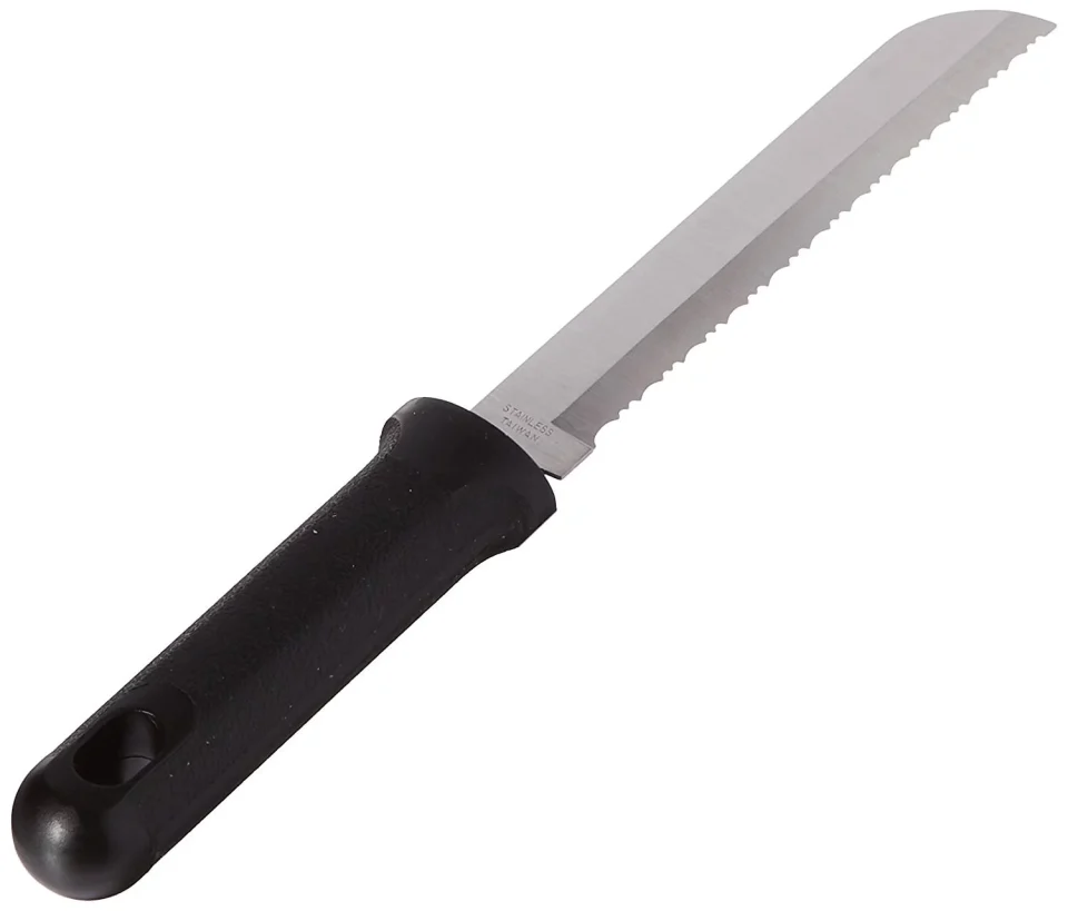Storage Gift-Ready Superior Chef Stainless Steel Serrated Vegetable Utility Knife with Built in Eyelet by PepperMate, A Serrated Knife for Tomato's, Bread and More