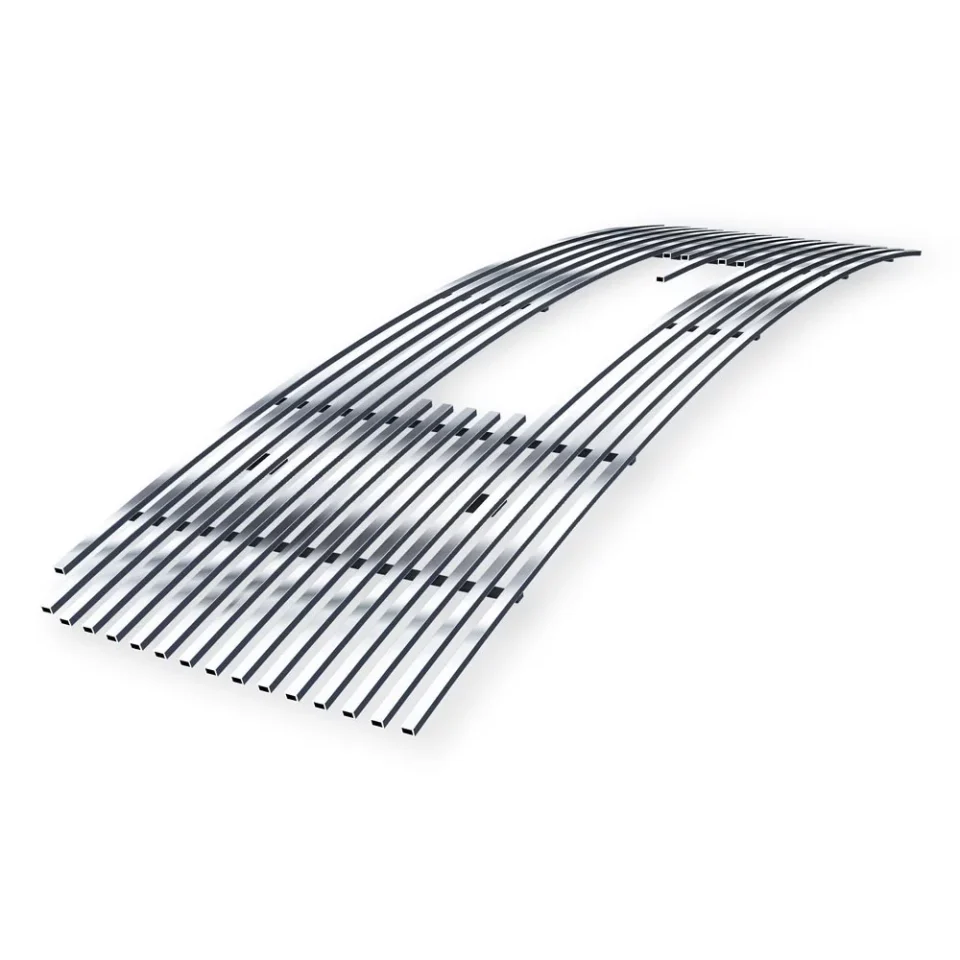 Silicone APS Compatible with GMC Sierra 1500 2007-2013 & 07-10 Sierra Denali New Body with Logo Show Main Upper Stainless Steel Chrome Billet Grille Grill Insert G66474A
