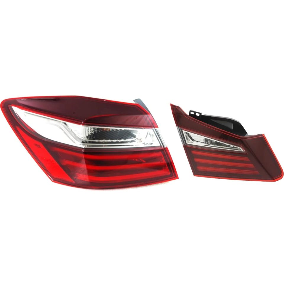 Non-Toxic Silicone Tail Light For 2016-2017 Honda Accord Driver Side Inner and Outer