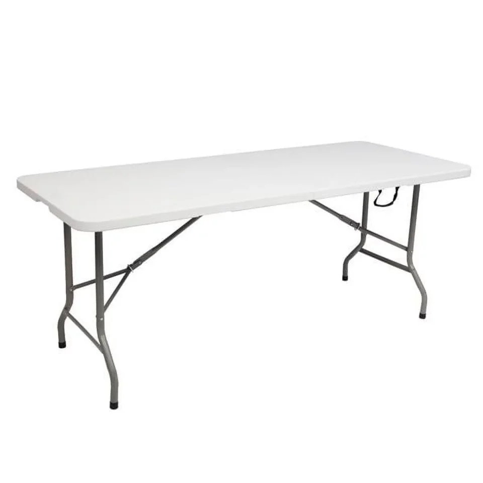 Ceramic Bornmio 6FT Outdoor Courtyard Foldable Long Table