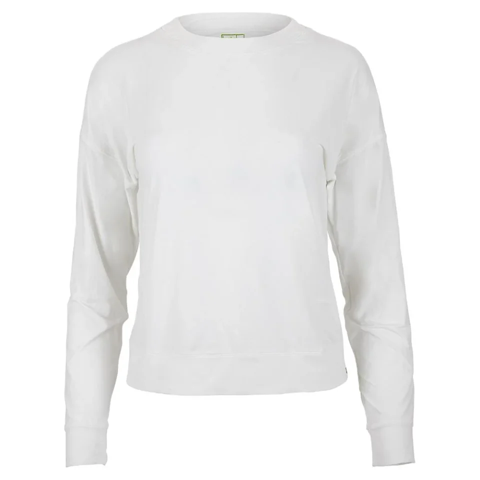 Safe BPA-Free Lucky In Love Women's Breeze Long Sleeve (Fitted) Crew Tennis Tee