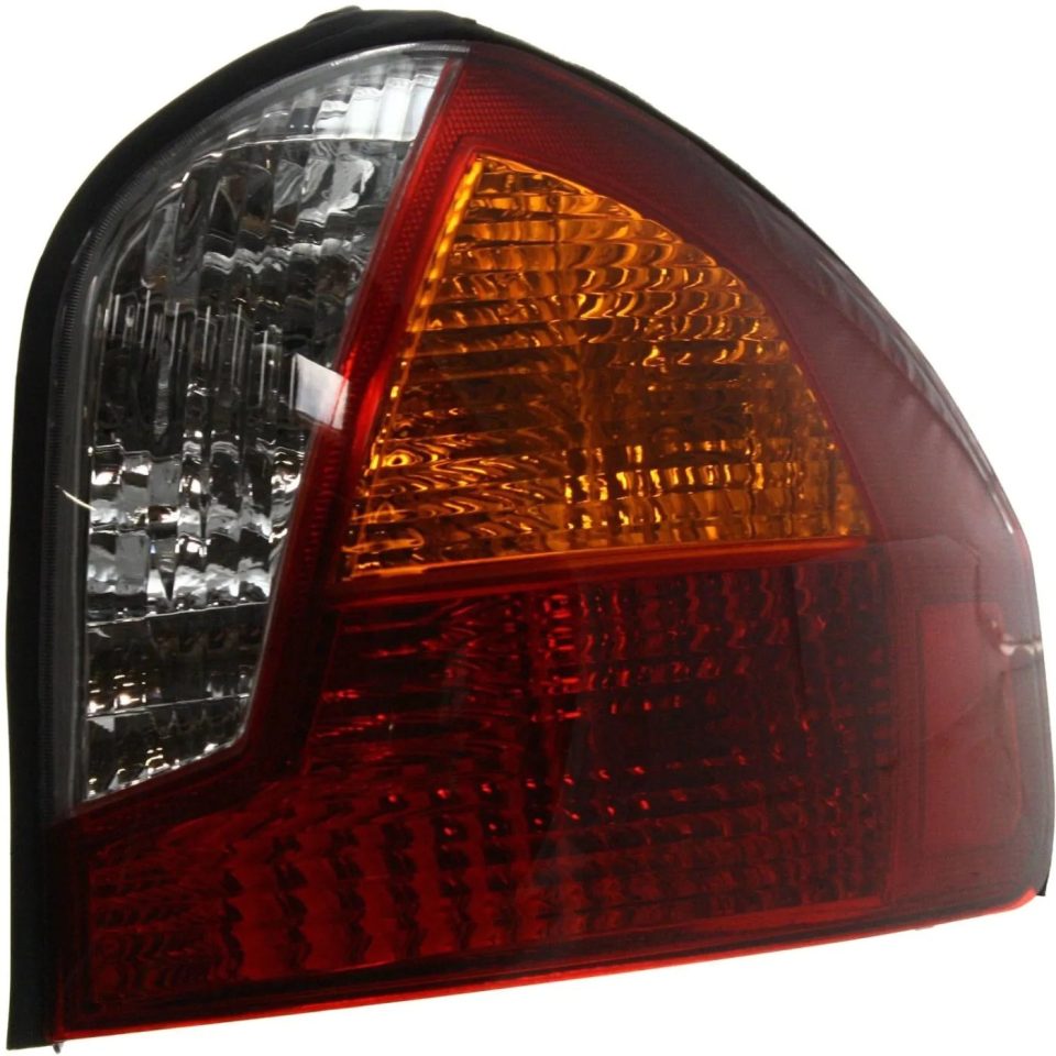 Glossy Halogen Tail Light For 2001-2004 Hyundai Santa Fe Right Amber/Clear/Red w/ Bulbs