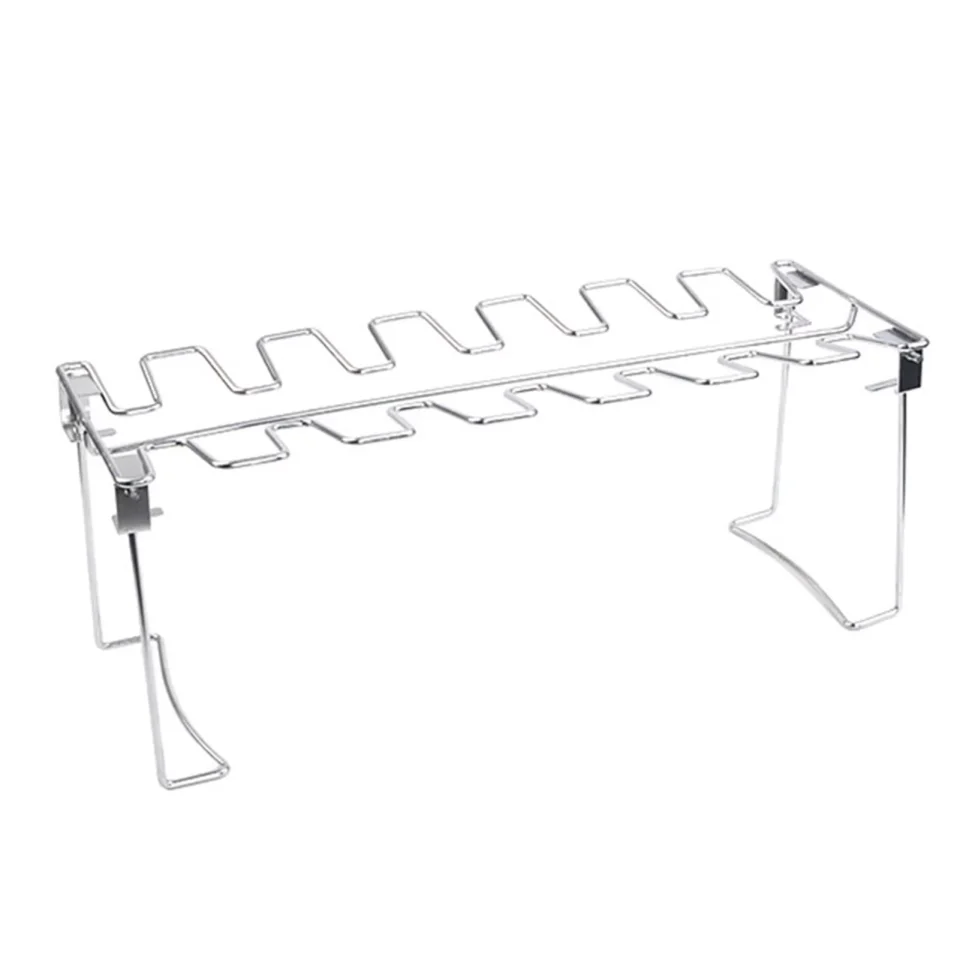Baking Tomshoo Concave and Convex Design Chicken Wing Leg Rack Securely Holds Food for Grilling