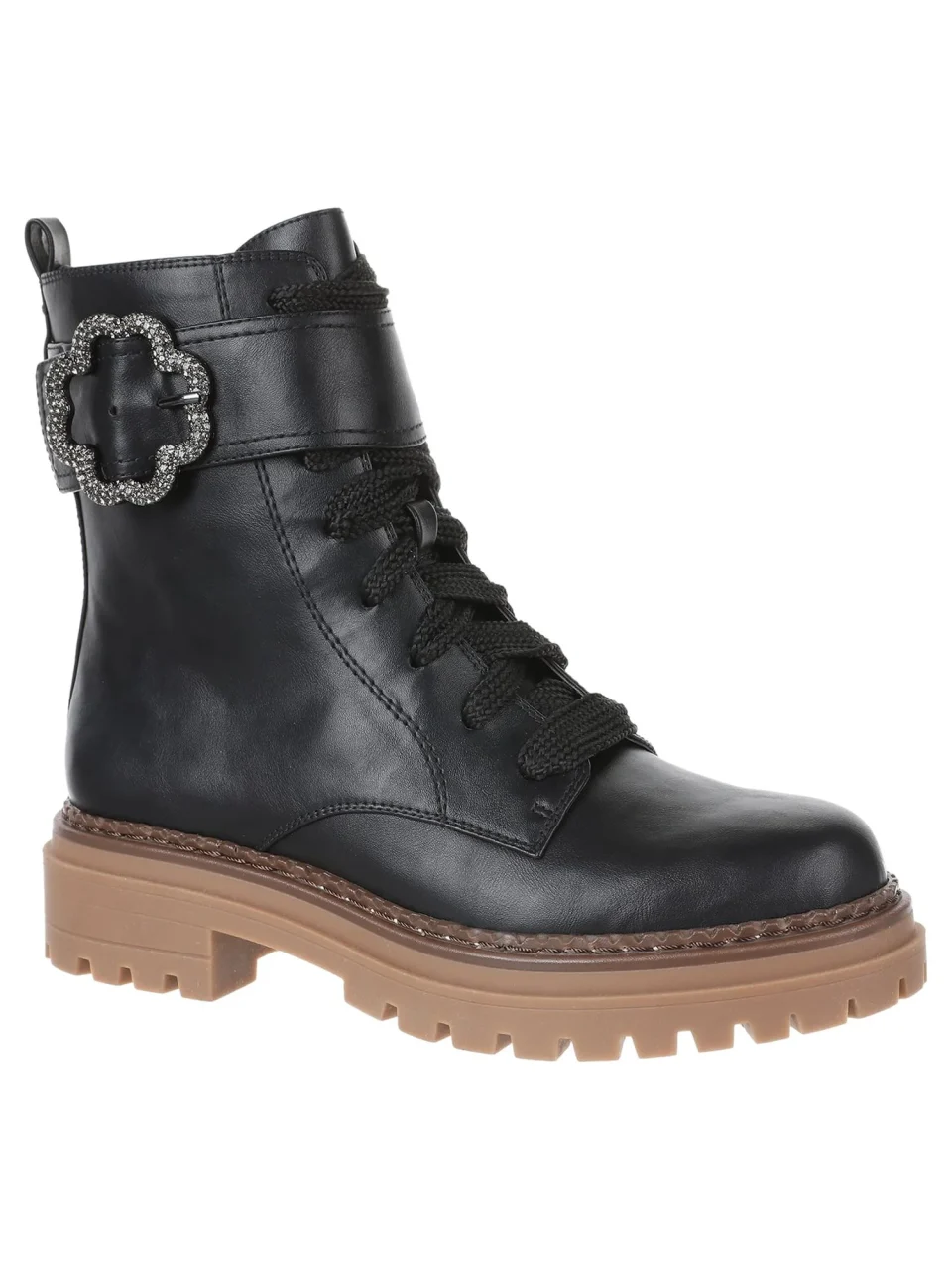 Space-Saving Sam & Libby Women's Samantha Embellished Combat Boot