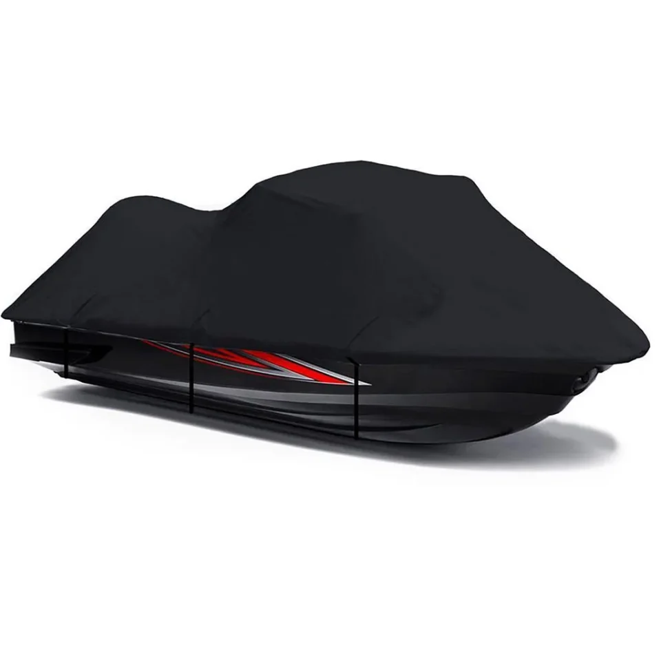 Essential BLACK Jet Ski Cover Compatible for KAWASAKI 900 STX PWC COVER 1997-2006 Jet Ski Cover