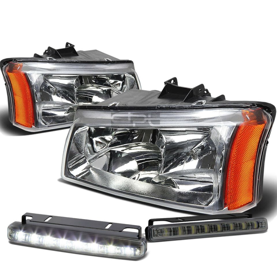 Lightweight CHROME CRYSTAL LENS HEADLIGHT+AMBE