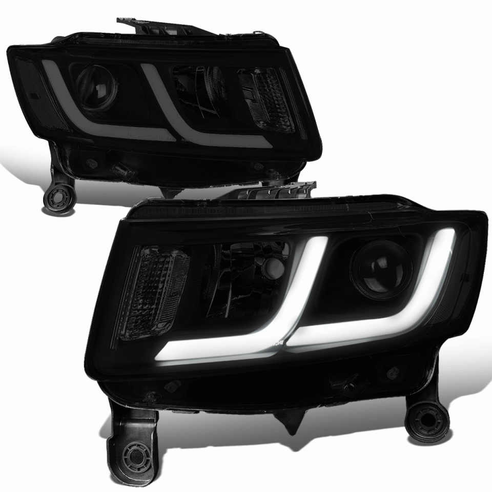 Premium Safe LED DRL 14-16 Jeep Grand Cherokee Projector Headlight/Lamp