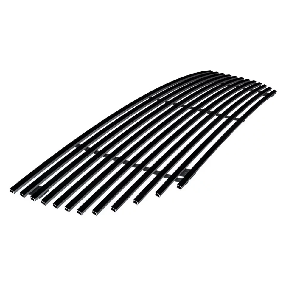 Lightweight APS Compatible with Honda Pilot 2009-2011 Main Upper Stainless Steel Black 8x6 Horizontal Billet Grille Insert H86597J