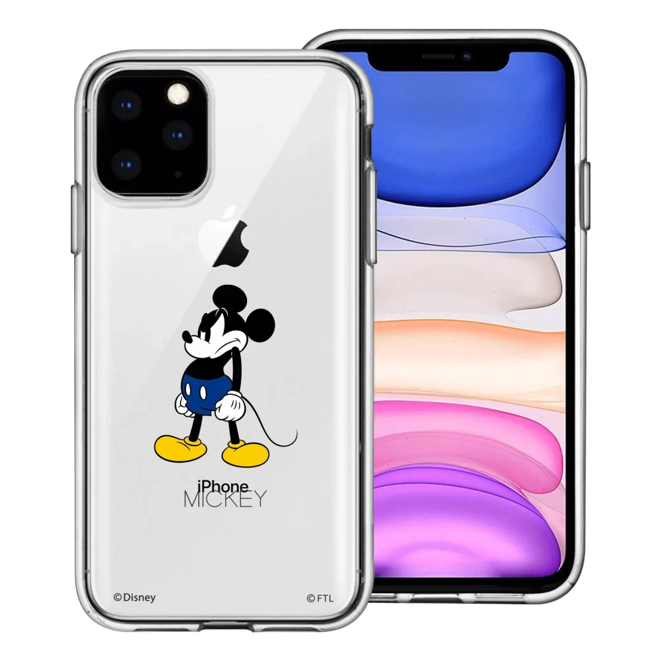 Popular iPhone 13 Pro Case (6.1inch) Clear TPU Cute Soft Jelly Cover - Angry Mickey Blue