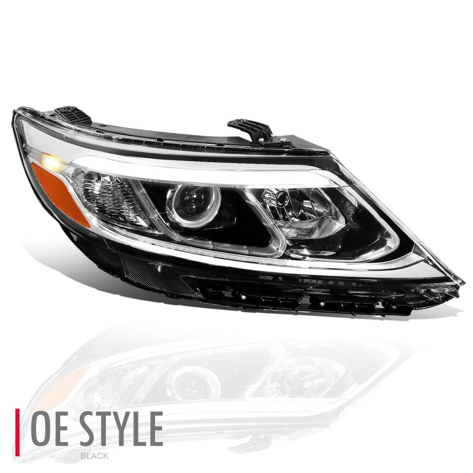 Kitchen 14-15 Kia Sorento EX SX Right Side Black Housing LED DRL Projector Headlight