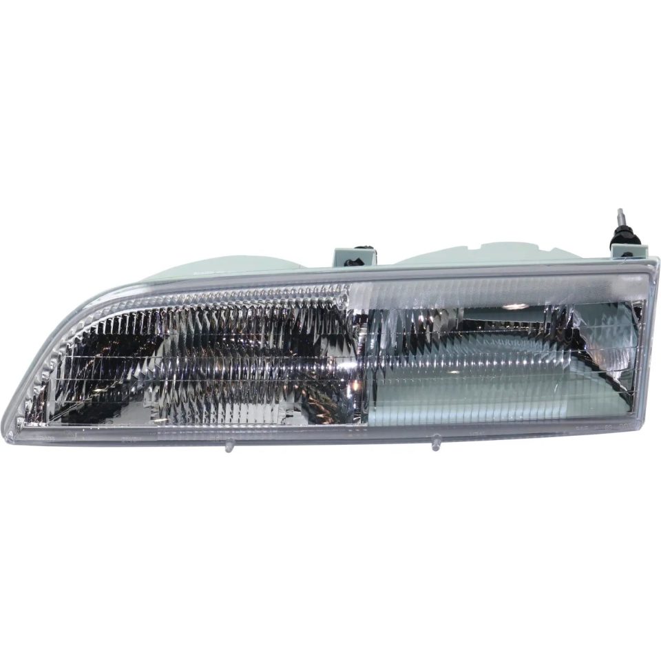 Frosted Headlight For 89-93 Ford Thunderbird Left Clear Lens Halogen With Bulb