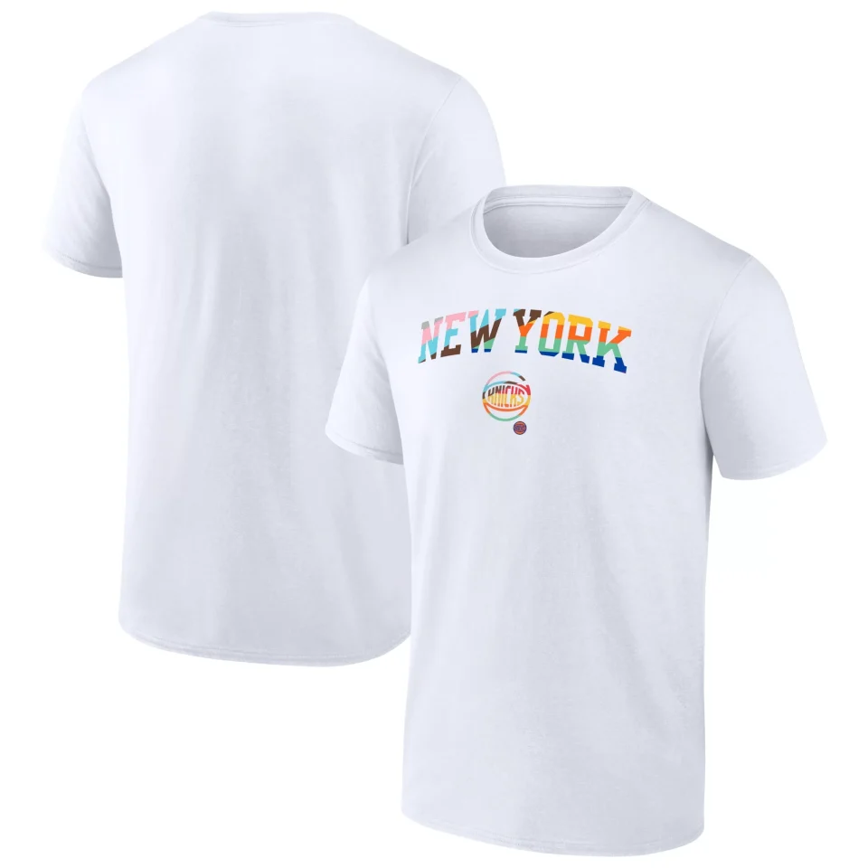 Lightweight Value Men's Fanatics Branded White New York Knicks Pride T-Shirt